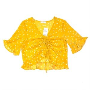 Mustard Cute Crop Top
